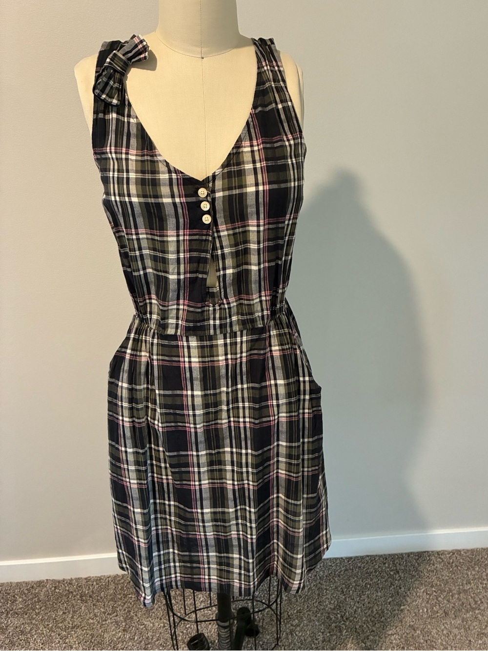 Vintage Quicksilver cotton plaid dress